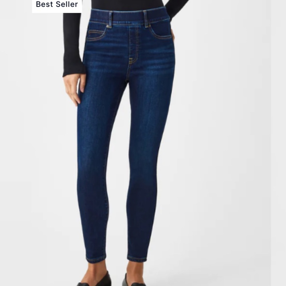 Spanx jeggings in midnight blue